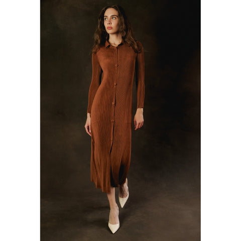 Essential Pleated Dress Cardigan