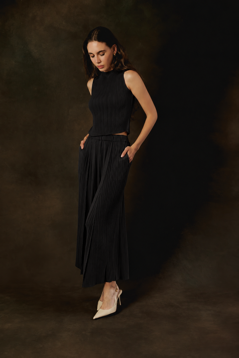 Wide Pleat Pants