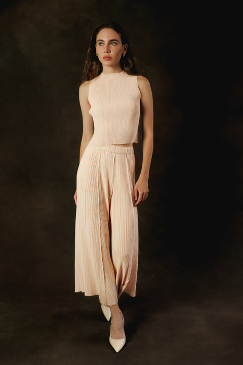 Micro Pleated Top