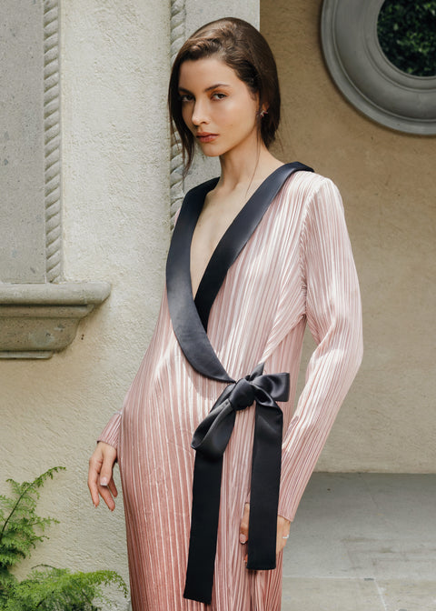 Dégradé Pleated Blazer Dress