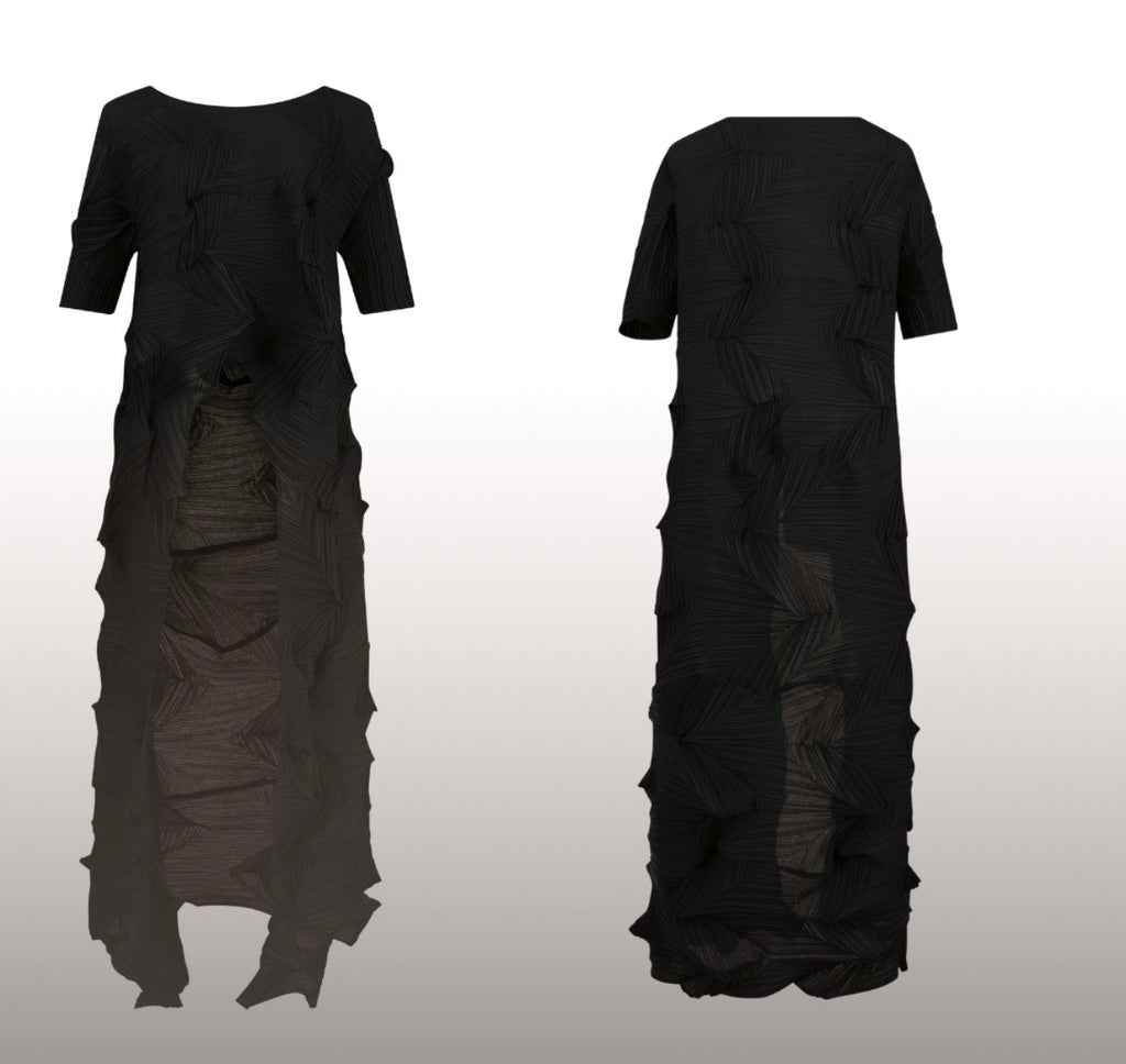 CASCADA – Blusa Capa  Escultural Origami