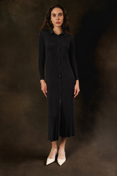 Essential Pleated Dress Cardigan