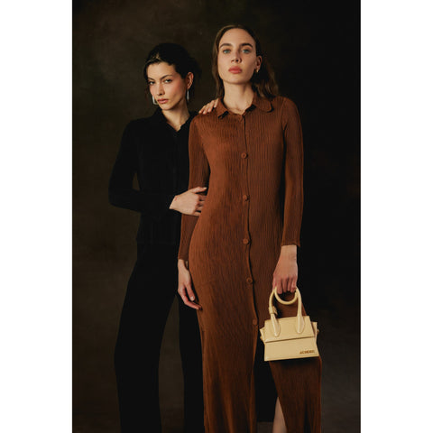 Essential Pleated Dress Cardigan